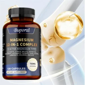 Magnesium Complex : Bone & Heart Health Supplement, Sleep Support, Muscle Relaxation, Stress & Anxiety Relief