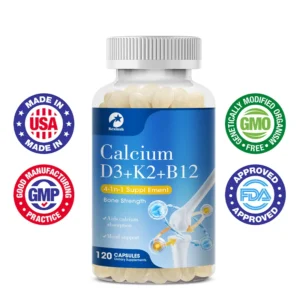 COMPLEX Vitamin D + K +B + Calcium  : Bone, nervous system, energy and immune support